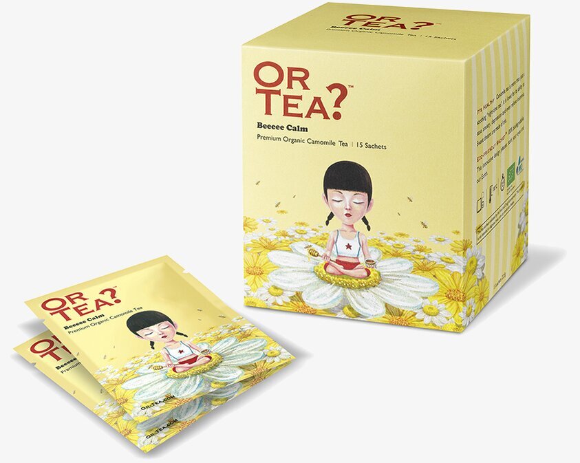 Beeeee Calm Box/15 från Or Tea, ekologiskt kamomillte