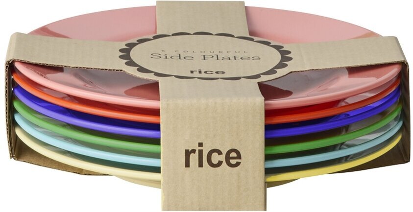 Assietter Melamin 6-Pack Rice Tallrikar Djupa tallrikar (ej skål) Desserttallrikar Barntallrikar Picknicktallrikar