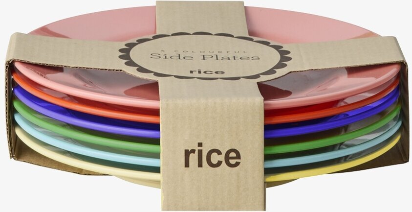 Assietter Melamin 6-Pack Rice Tallrikar Djupa tallrikar (ej skål) Desserttallrikar Barntallrikar Picknicktallrikar