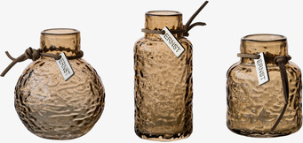 Glasvaser Bärnsten 3-pack - Ernst Vaser