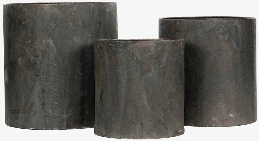 Kruka Låg Utomhus Metall A Lot Decoration Krukor Örtkrukor Glaskrukor