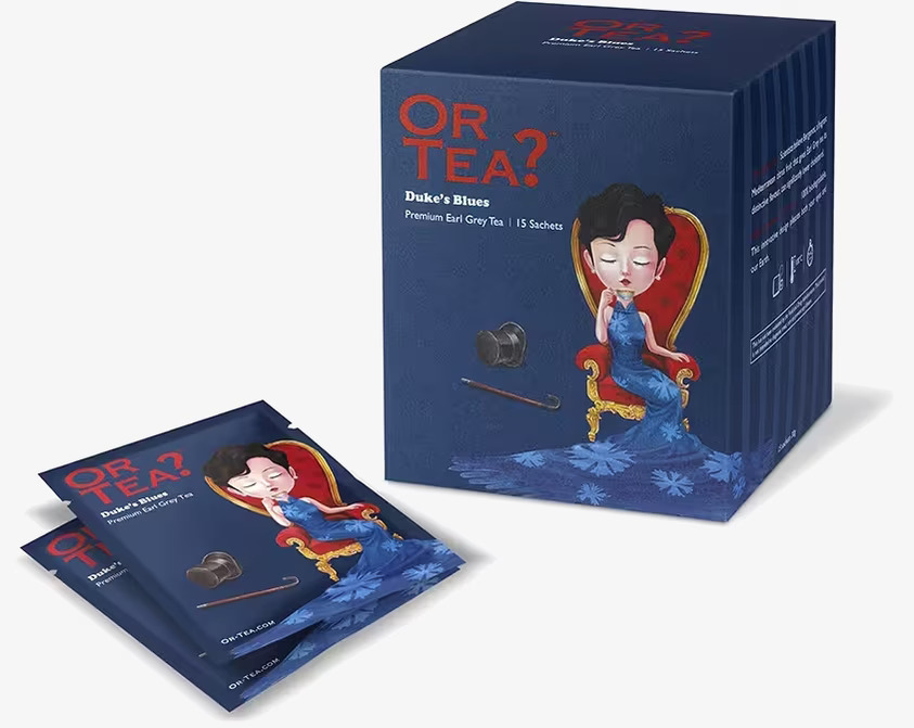 Duke’s Blues Box/15 från Or Tea med elegant illustration