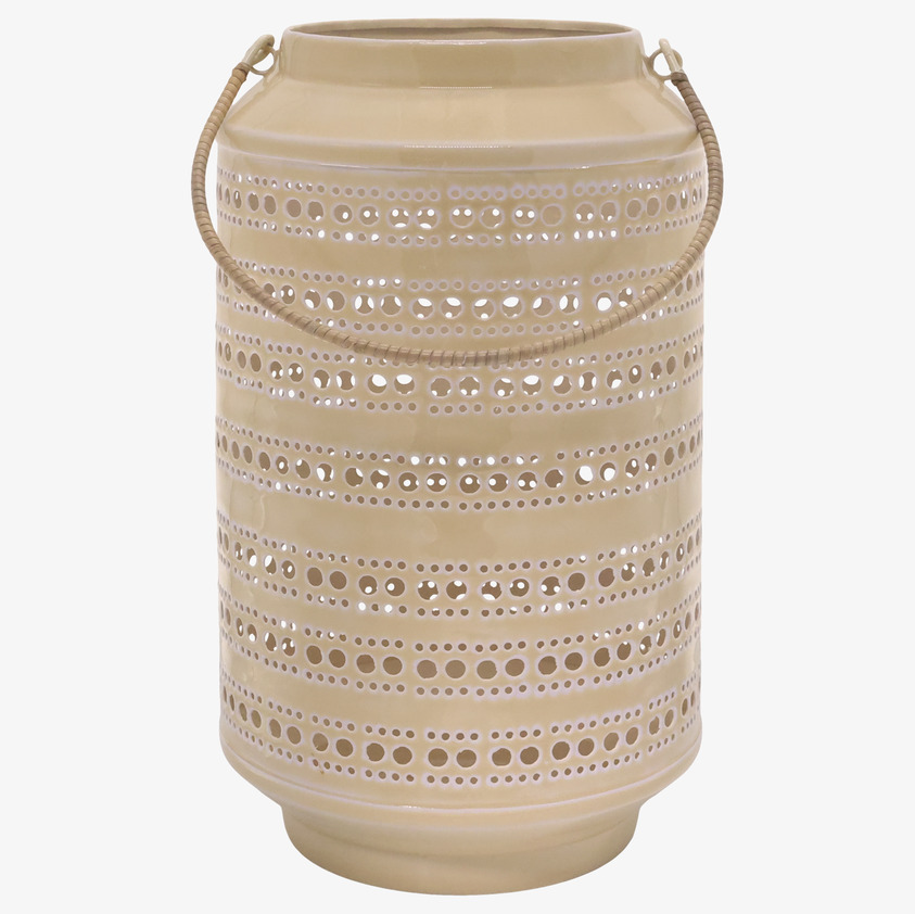 Ljuslykta Emalj Creme Chic Antique Lyktor Endless Light Ljuslyktor