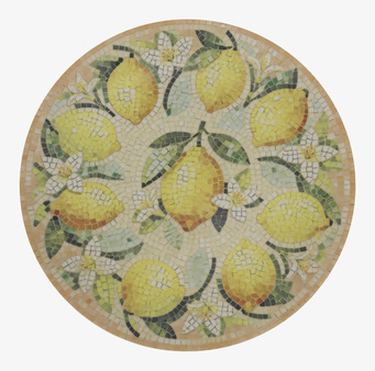Tallrik Mosaik Citron Ø26,5cm Chic Antique Tallrikar Djupa tallrikar (ej skål) Desserttallrikar Assietter Barntallrikar Picknicktallrikar