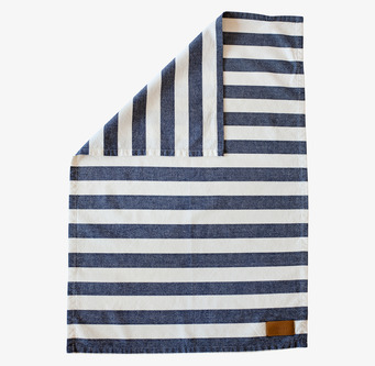 Kökshandduk Randig Blå från Ernst med blå och vita ränder