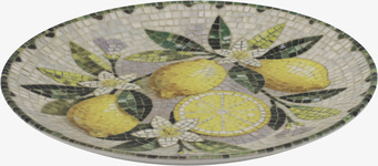 Assiett Mosaik Citron Ø21cm Chic Antique Tallrikar Djupa tallrikar (ej skål) Desserttallrikar Assietter Barntallrikar Picknicktallrikar
