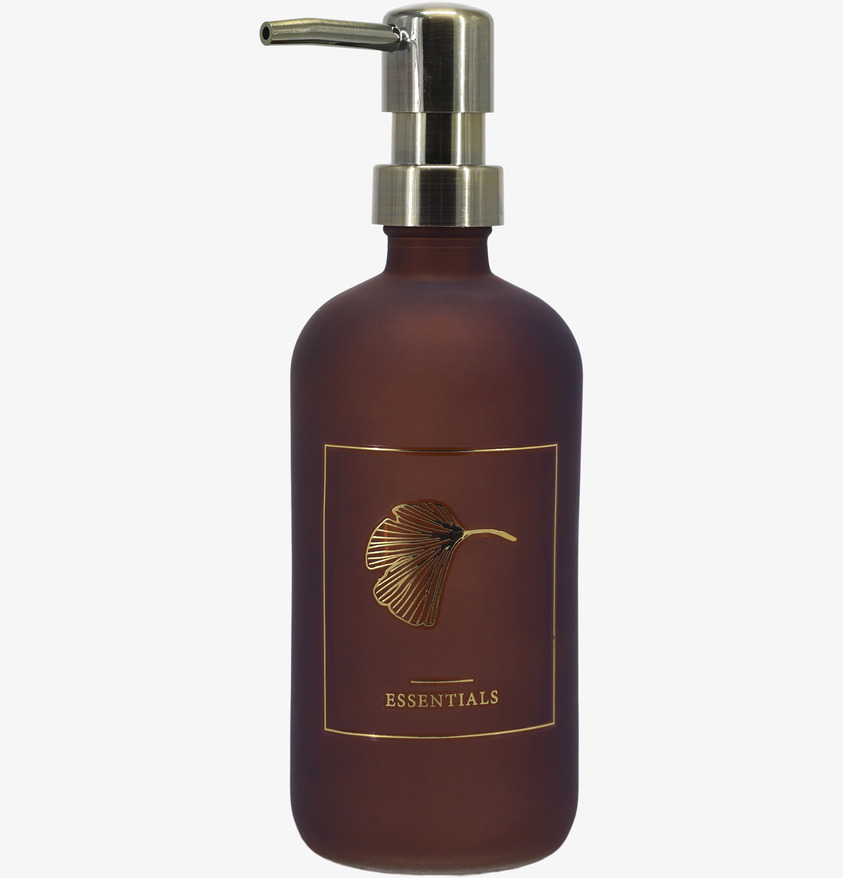 Glasflaska Pump Mocca 500 ml Chic Antique för inredning