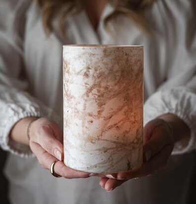 Ljuslykta Luna 10x15 cm - Majas Cottage Lyktor Endless Light Ljuslyktor