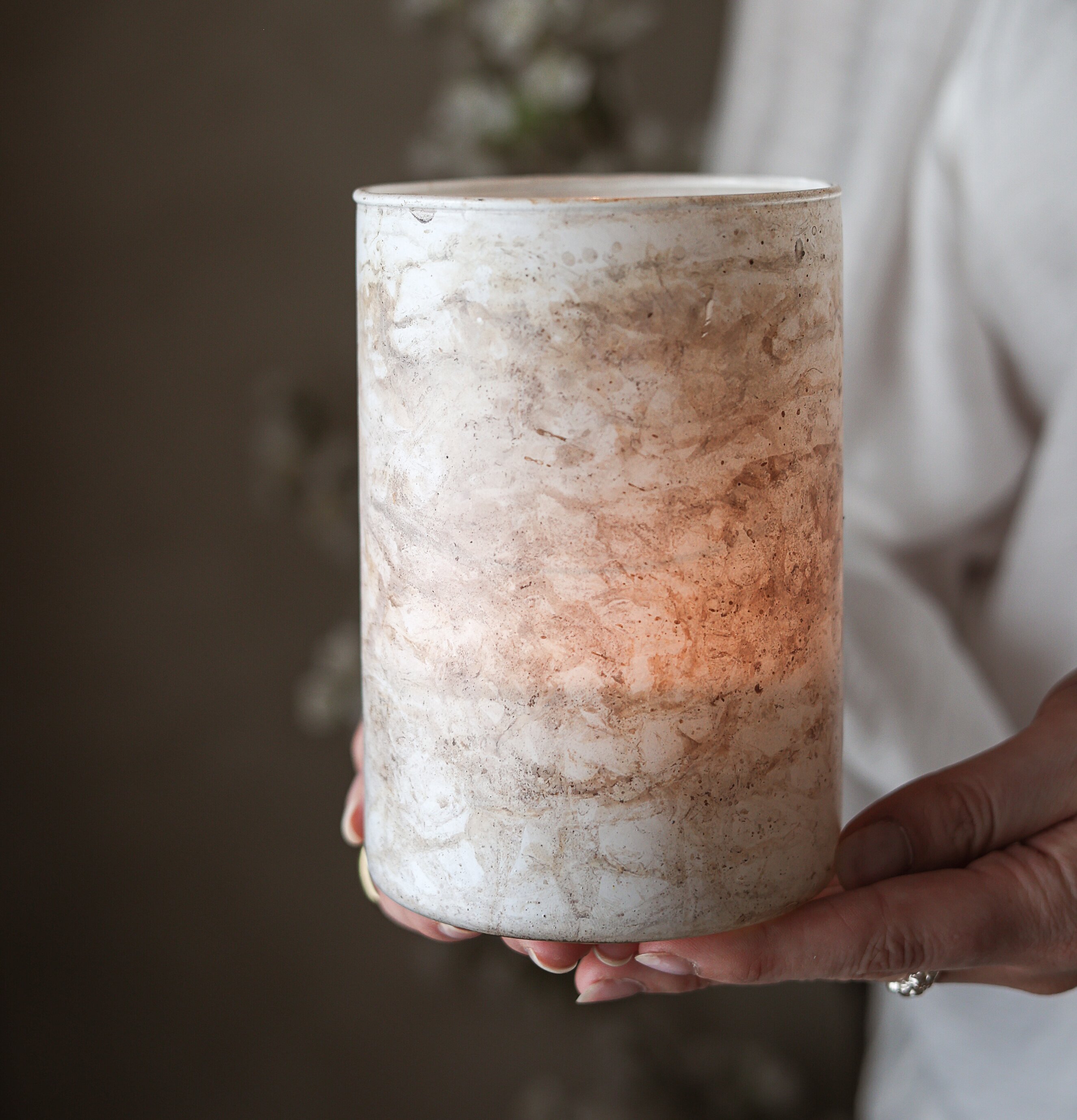 Ljuslykta Luna 10x15 cm - Majas Cottage Lyktor Endless Light Ljuslyktor