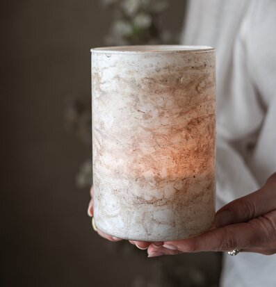 Ljuslykta Luna 10x15 cm - Majas Cottage Lyktor Endless Light Ljuslyktor