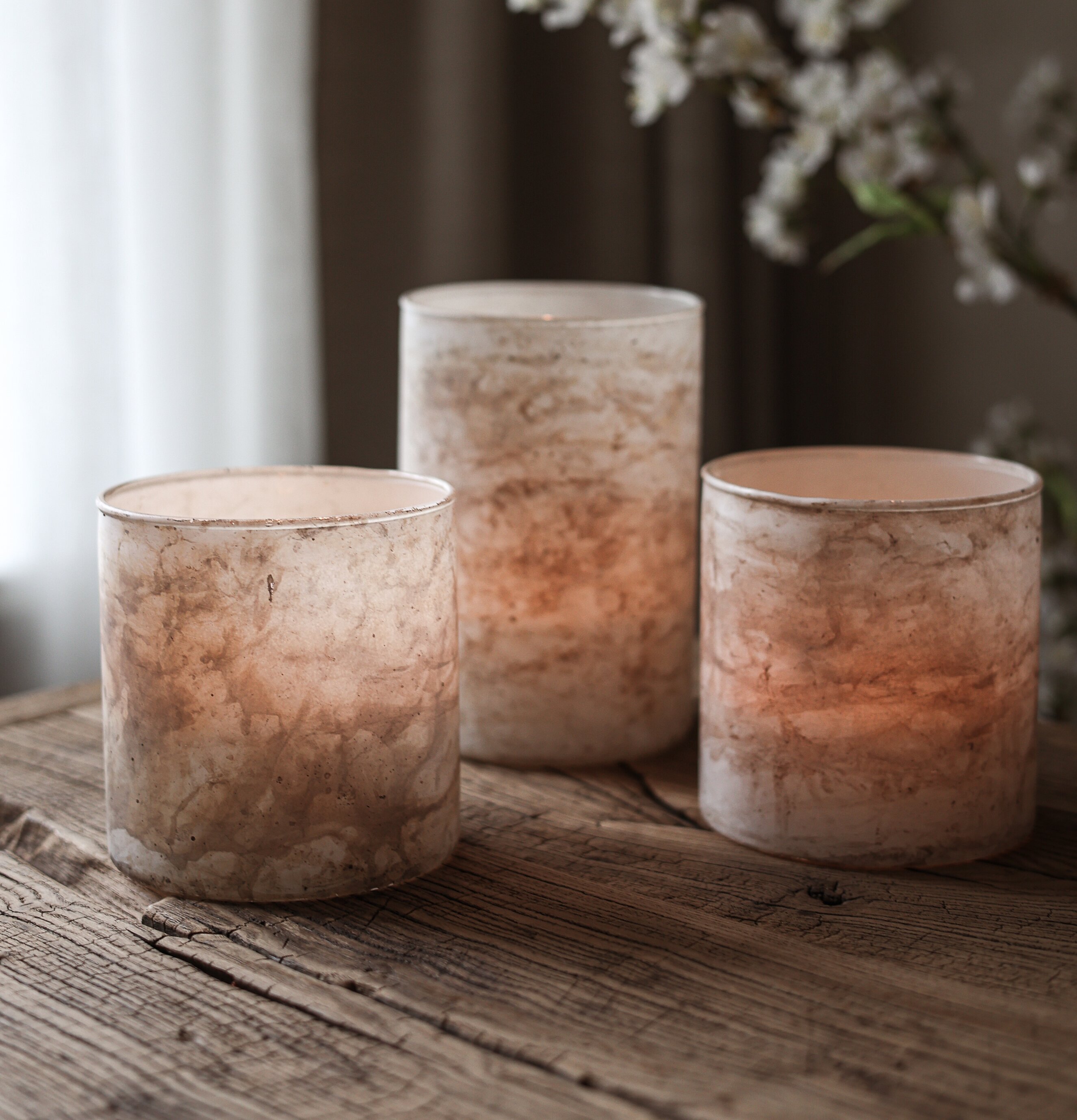 Ljuslykta Luna 10x15 cm - Majas Cottage 10x10 Lyktor Endless Light Ljuslyktor