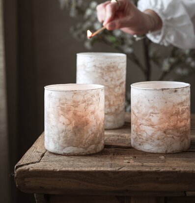 Ljuslykta Luna 10x15 cm - Majas Cottage 10x10 Lyktor Endless Light Ljuslyktor