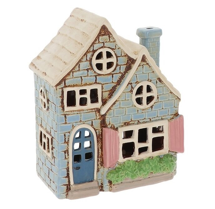 Ljuslykta Village Pottery - Double House Joe Davies Lyktor Endless Light Ljuslyktor