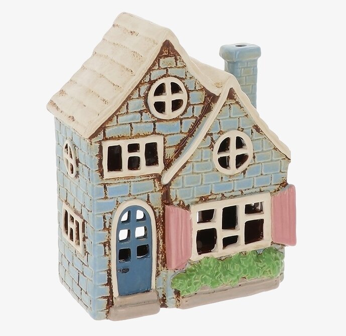 Ljuslykta Village Pottery - Double House Joe Davies Lyktor Endless Light Ljuslyktor