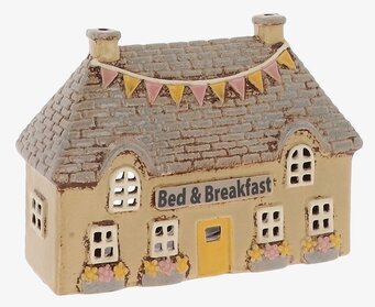 Foto: Keramisk huslykta med Bed & Breakfast-skylt