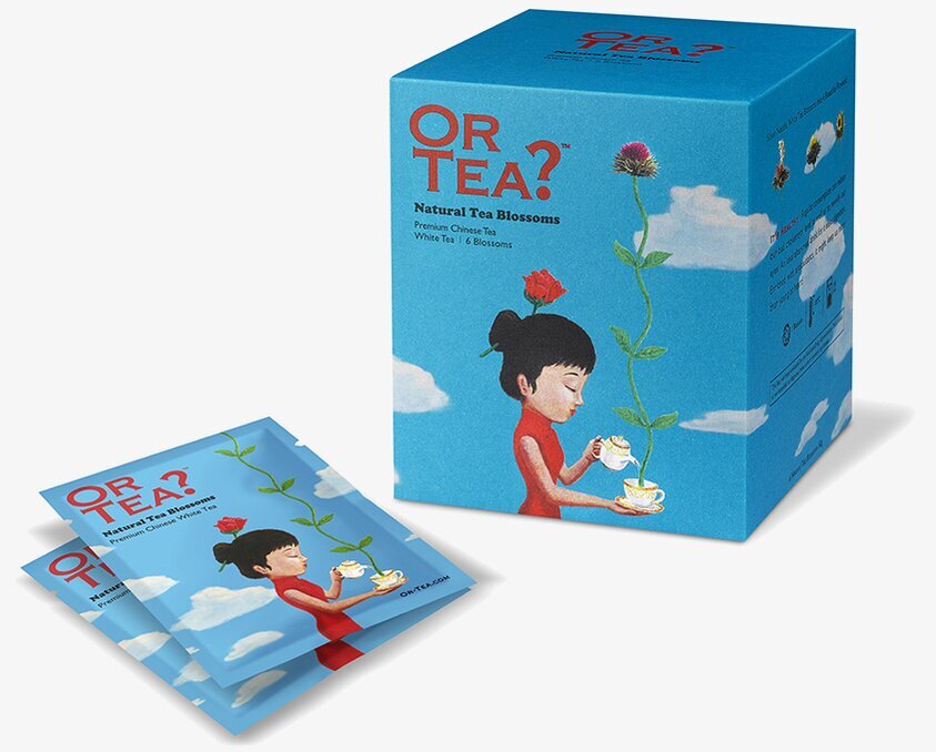Natural Tea Blossoms Box/15 från Or Tea med ljusblå förpackning