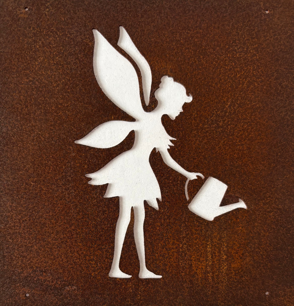 Skylt Älva (armeringsnät) Rost Lind Decoration Utomhusskyltar Skyltar för utomhusbruk