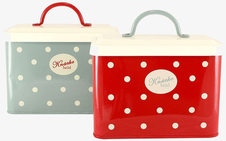 Plåtburk Knäcke Betty Grön från Strömshaga i två färger