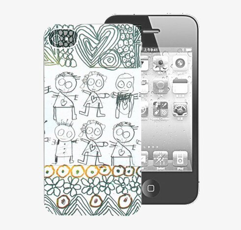 iPhoneskal Black & White Pava från Poul Pava med figurer