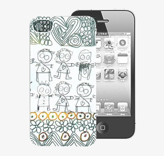 iPhoneskal Black & White Pava från Poul Pava med figurer