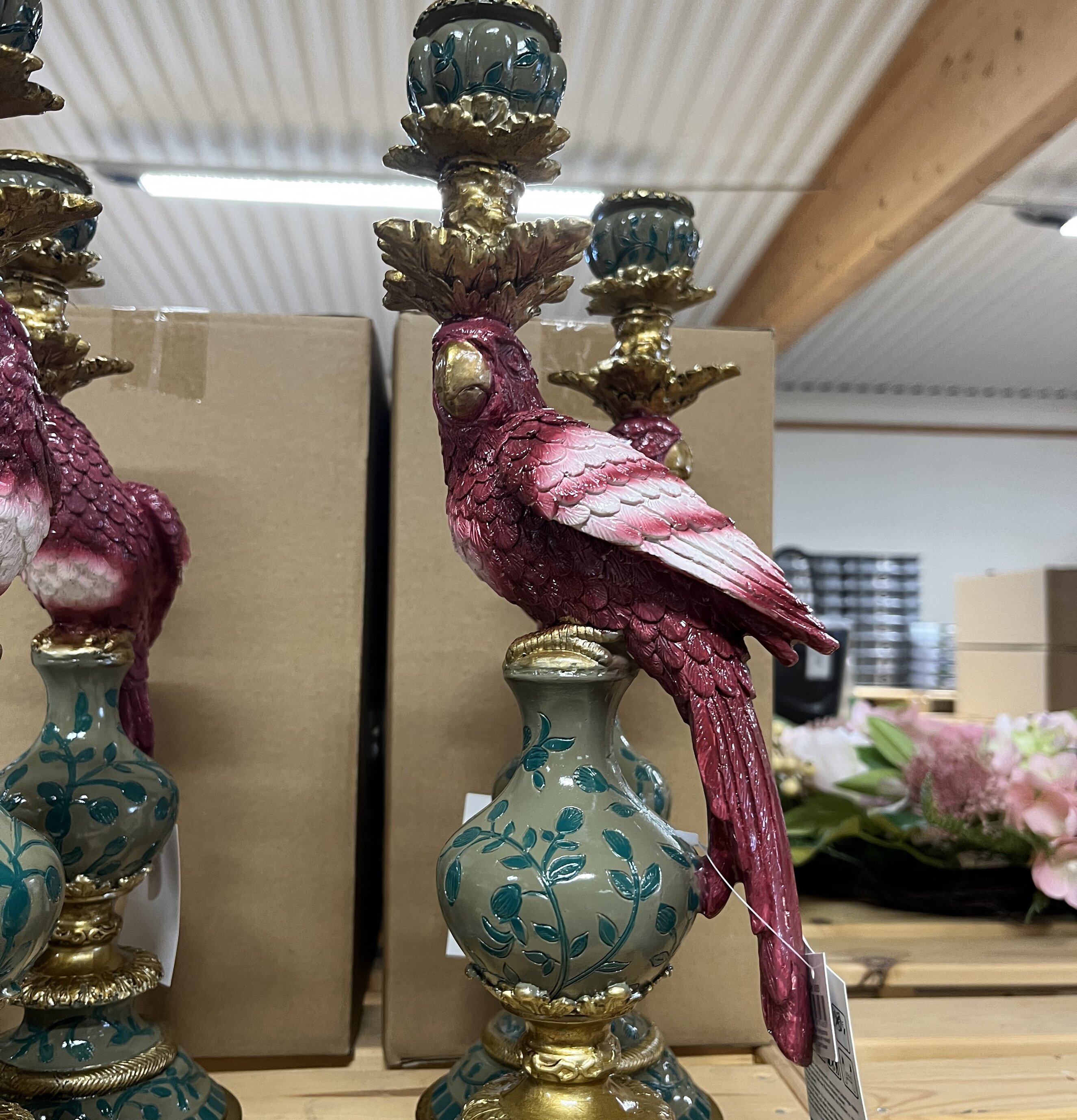 Ljusstake Papegoja Plommon Werner Voss Ljusstakar Adventsstakar Ljushållare Ljushyllor