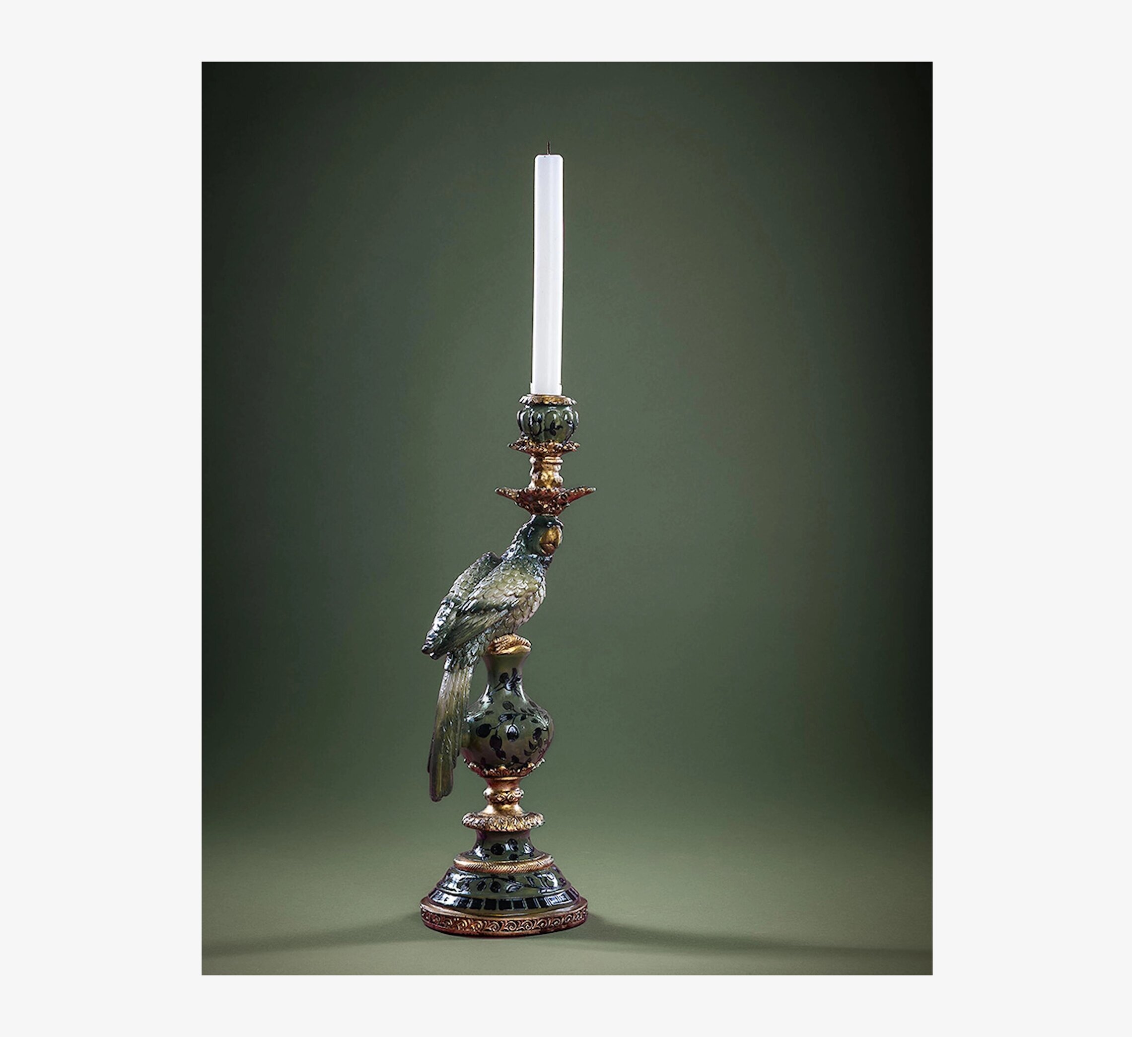 Ljusstake Papegoja Grön A Lot Decoration Ljusstakar Adventsstakar Ljushållare Ljushyllor