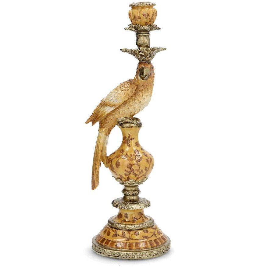 Ljusstake Papegoja Saffran A Lot Decoration Ljusstakar Adventsstakar Ljushållare Ljushyllor