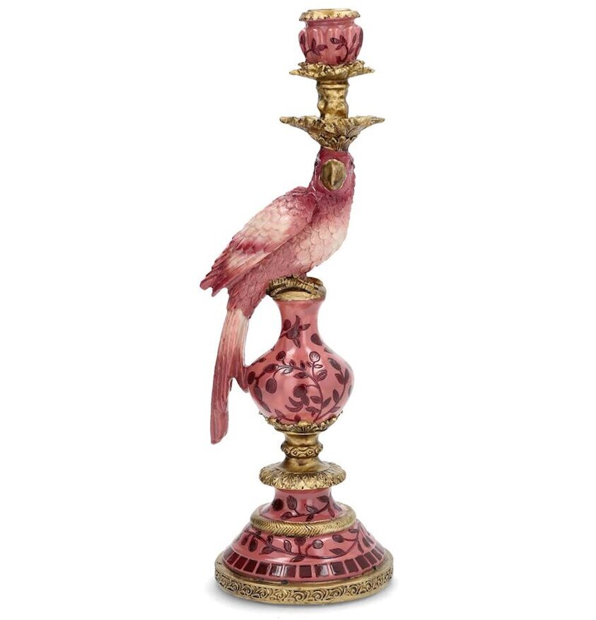Ljusstake Papegoja Plommonrosa A Lot Decoration Ljusstakar Adventsstakar Ljushållare Ljushyllor