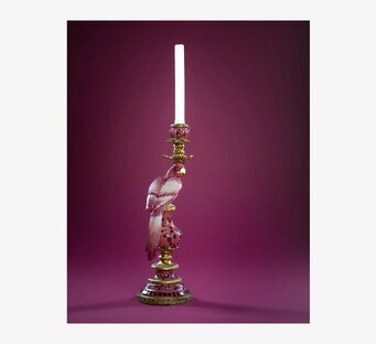 Ljusstake Papegoja Plommonrosa A Lot Decoration Ljusstakar Adventsstakar Ljushållare Ljushyllor