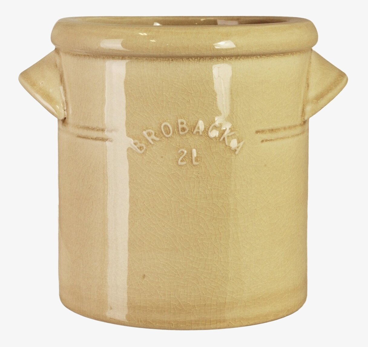 Krus Brobacka 2L Gul Rak Strömshaga Förvaring köksredskap Redskapskrus för kök Krukor Örtkrukor Glaskrukor