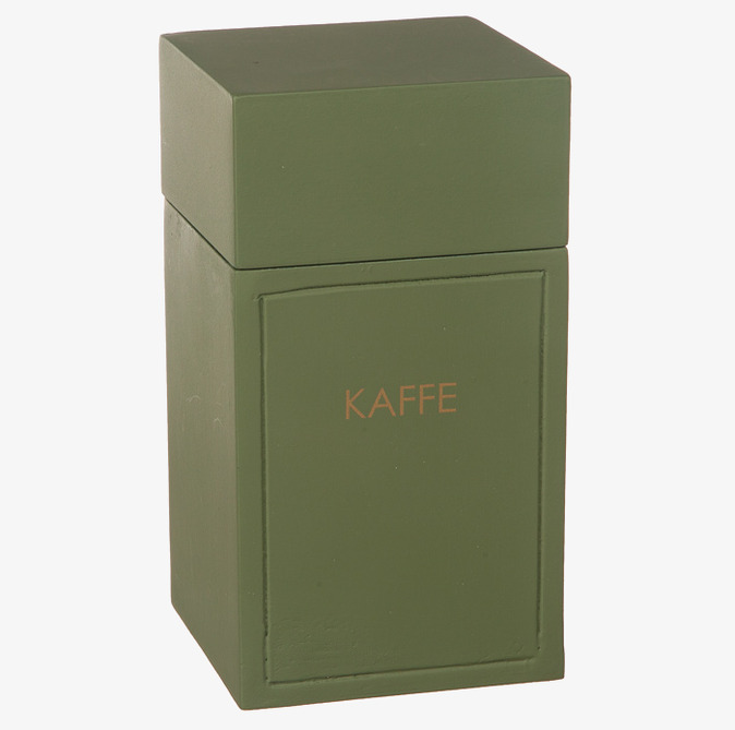 Trälåda Kaffe Grön Different Design Förvaringslådor och korgar Boxar Förvaringsboxar Porslinsboxar Trälådor Smyckesboxar i porslin Förvaringsbrickor