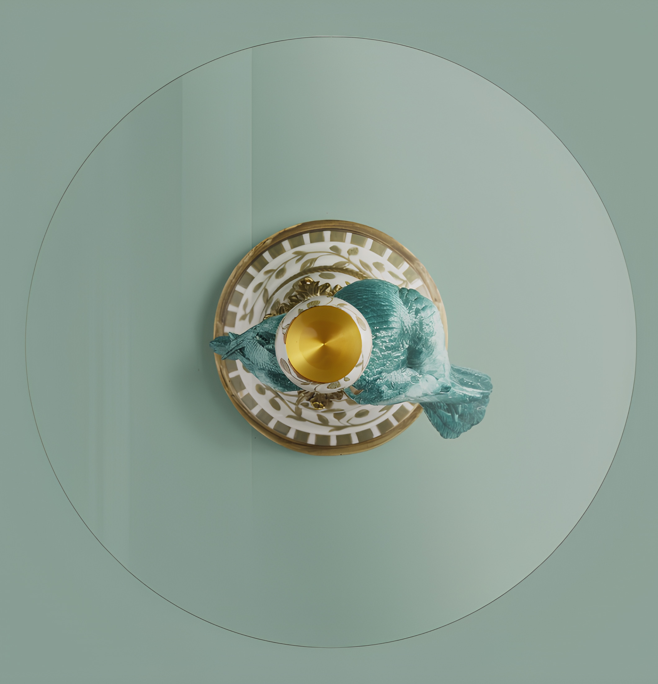 Sidobord Papegoja Grön/Turkos Werner Voss Sideboards