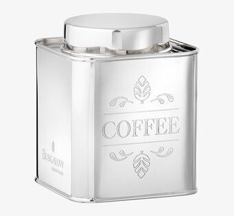 Plåtburk Kaffe Bungalow Plåtburkar Metallburkar