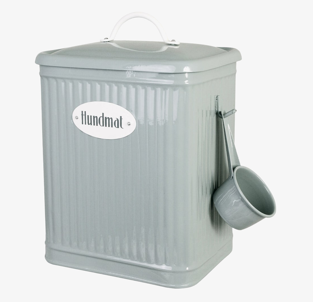 Plåtburk Hugo Hundmat Grön Strömshaga Plåtburkar Metallburkar