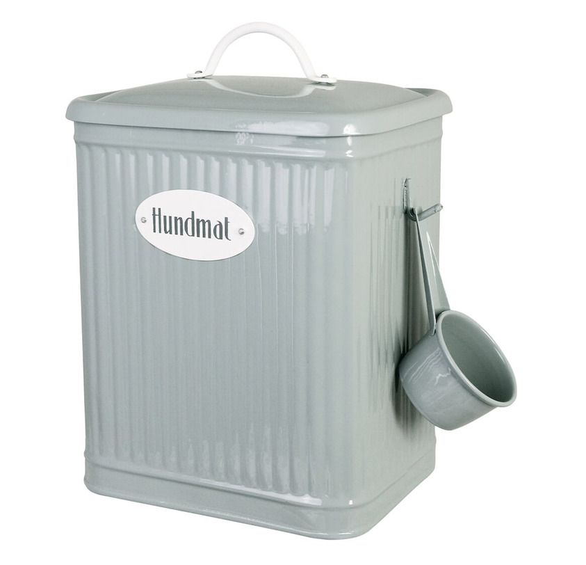 Plåtburk Hugo Hundmat Grön Strömshaga Plåtburkar Metallburkar