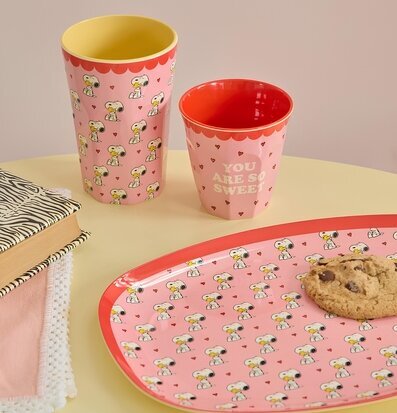 Tallrik Melamin Snobben Rosa Rice Tallrikar Djupa tallrikar (ej skål) Desserttallrikar Assietter Barntallrikar Picknicktallrikar