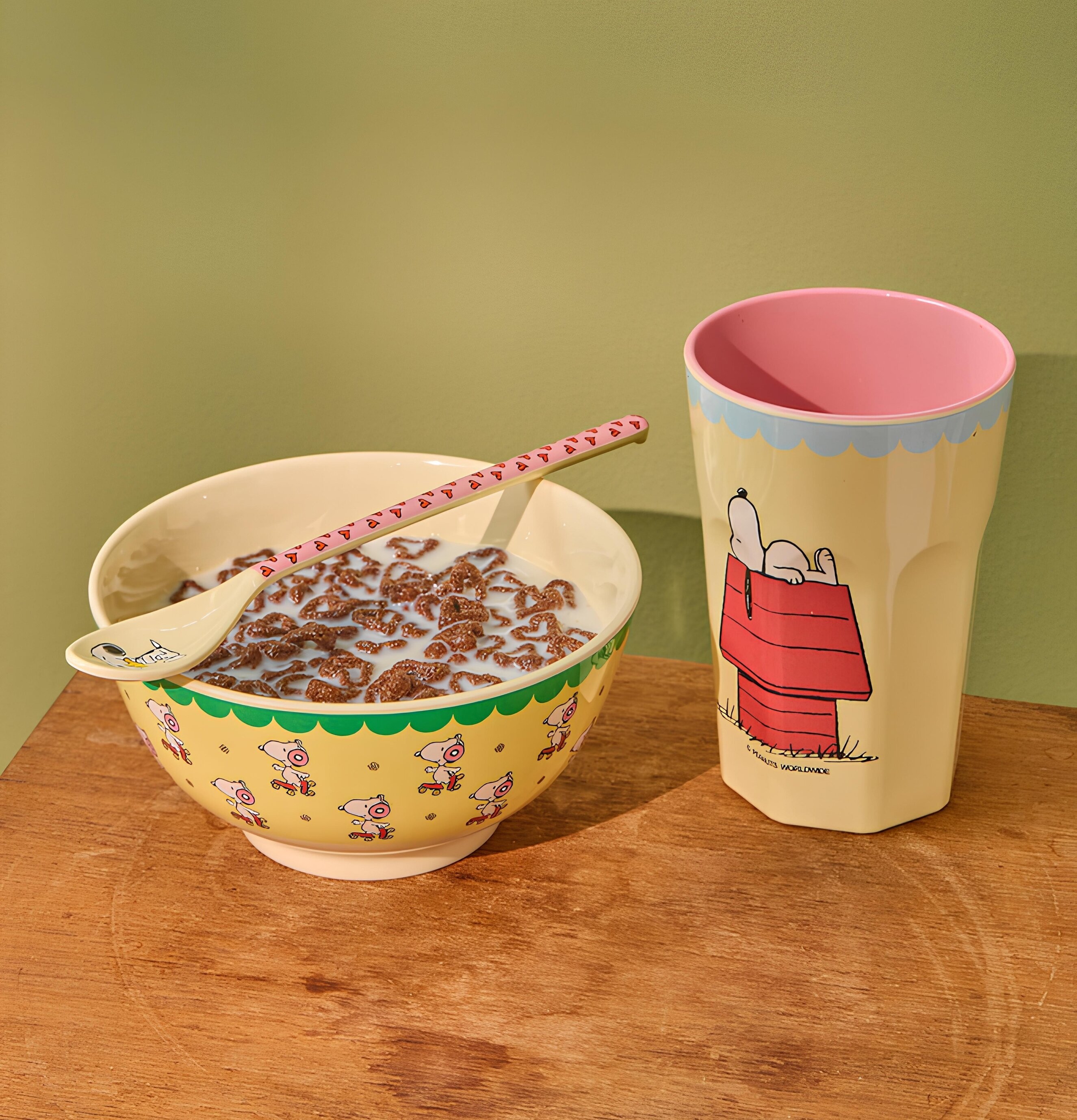 Skål Melamin Snobben Gul Rice Skålar att äta ur tilltugg Såskannor/Vispskål servering Matlådor Förvaring av lunch/mat