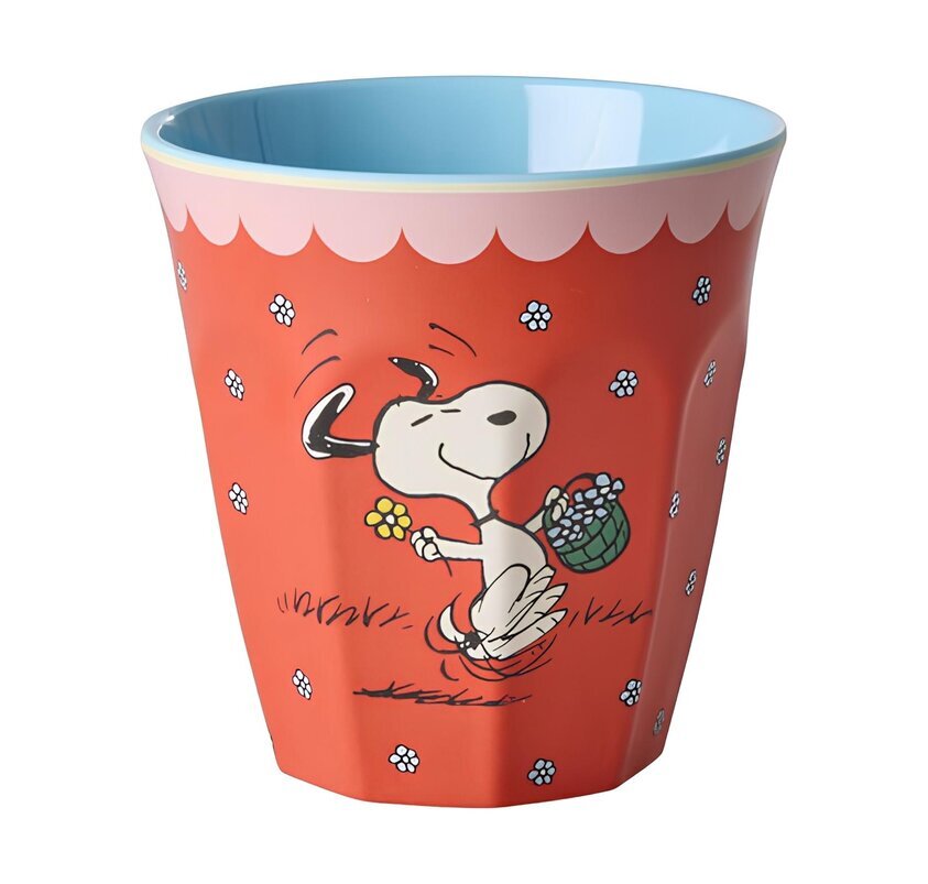 Melaminmugg Snobben Röd Rice Melaminmuggar Lattemuggar i melamin Melaminkoppar