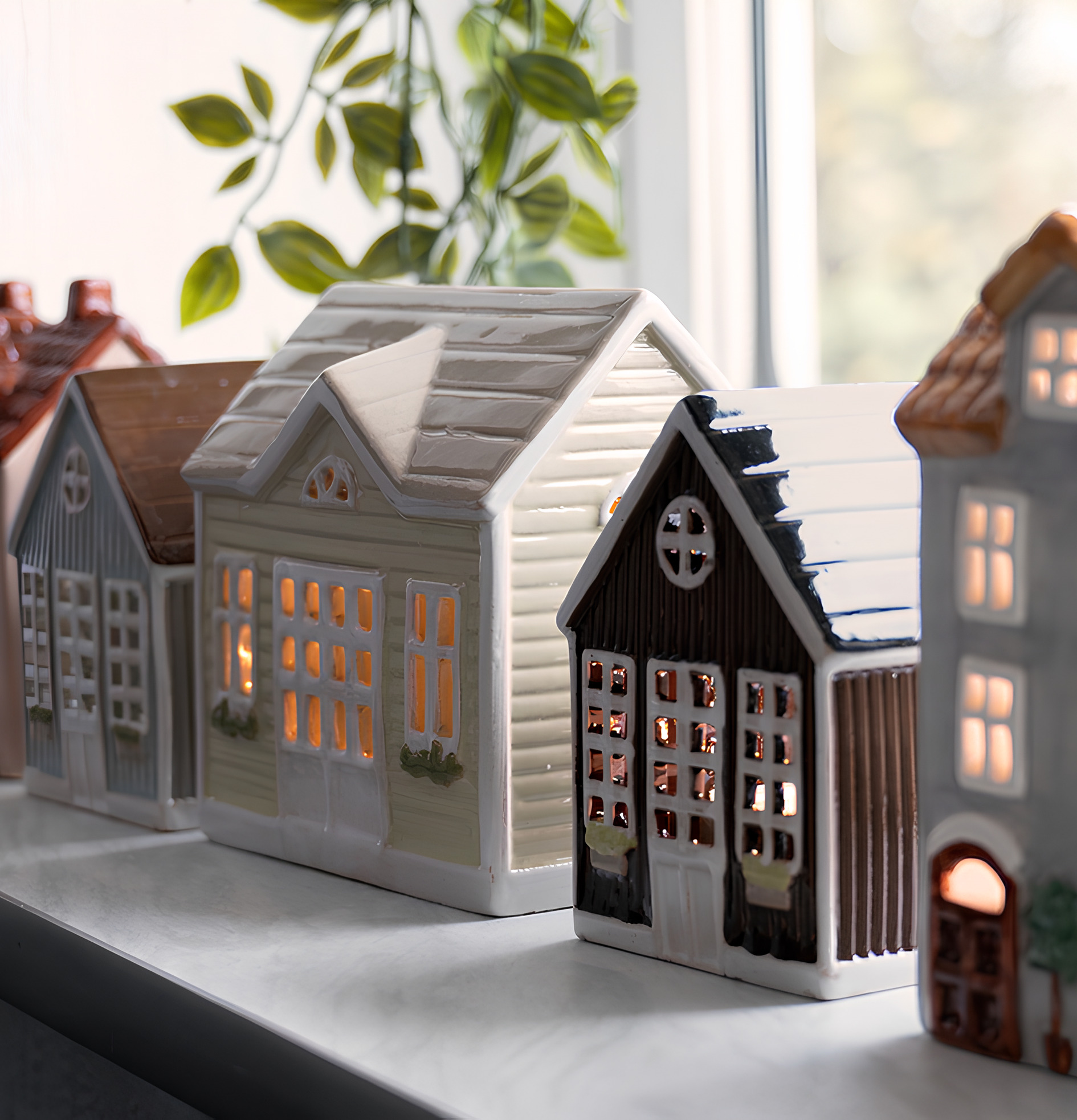 Ljuslykta Hus Mintgrön Ljusgrön Det Gamle Apotek Lyktor Endless Light Ljuslyktor