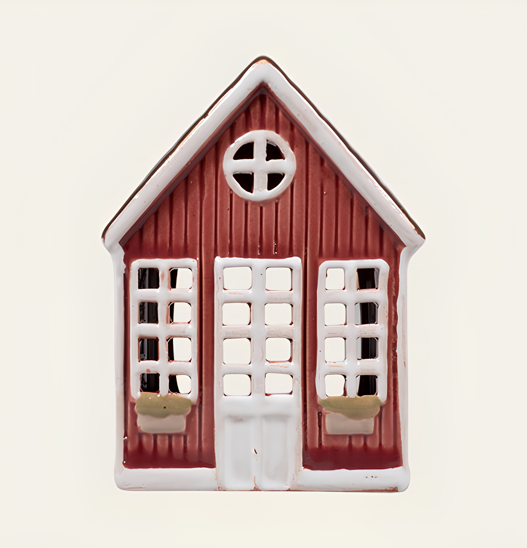 Ljuslykta Hus Röd Det Gamle Apotek Lyktor Endless Light Ljuslyktor