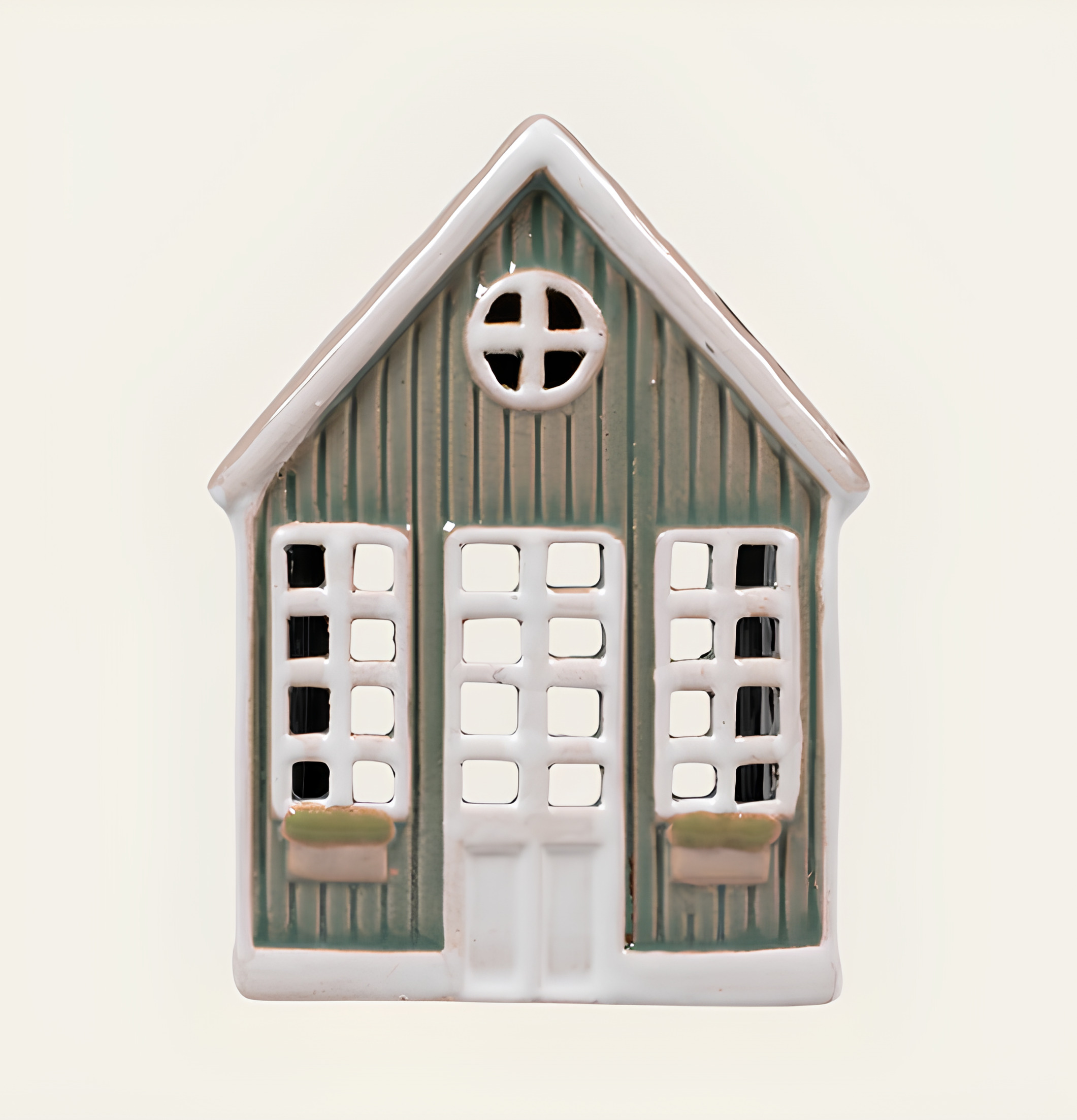 Ljuslykta Hus Grön Det Gamle Apotek Lyktor Endless Light Ljuslyktor