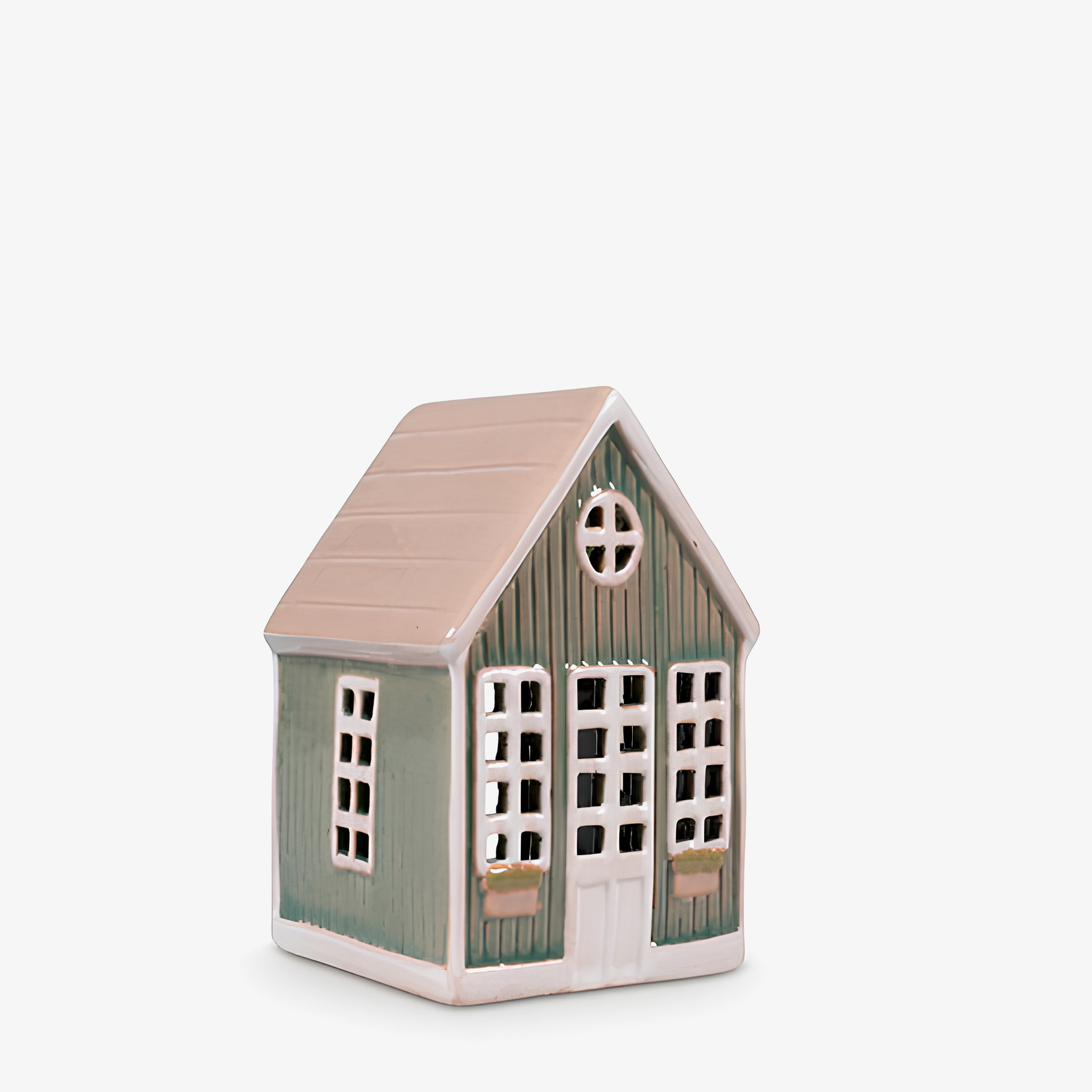 Ljuslykta Hus Grön Det Gamle Apotek Lyktor Endless Light Ljuslyktor