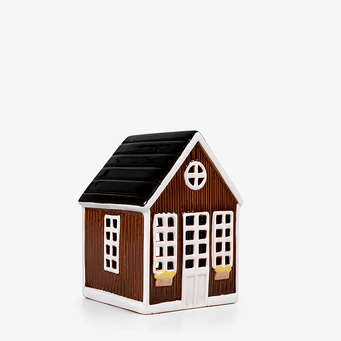 Ljuslykta Hus Brun Det Gamle Apotek Lyktor Endless Light Ljuslyktor