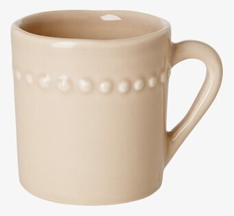 Keramikkopp Barn Beige från Rice med upphöjda prickar