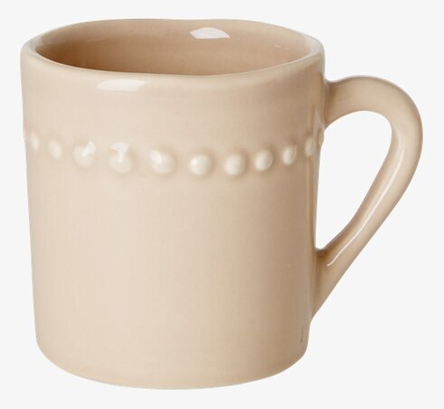 Keramikkopp Barn Beige från Rice med upphöjda prickar