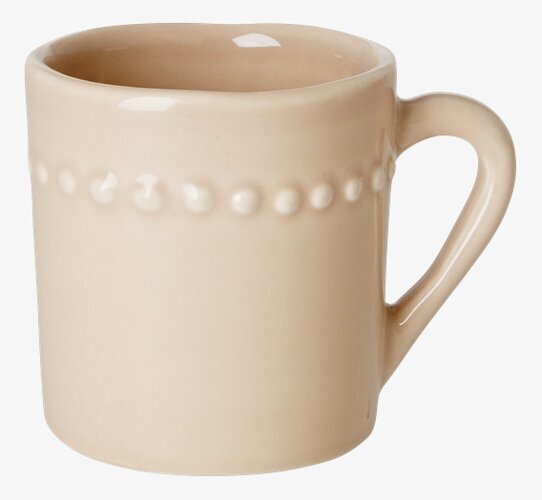 Keramikkopp Barn Beige från Rice med upphöjda prickar