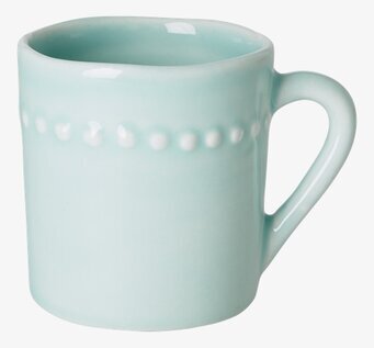 Keramikkopp Barn Turkos från Rice med prickmönster