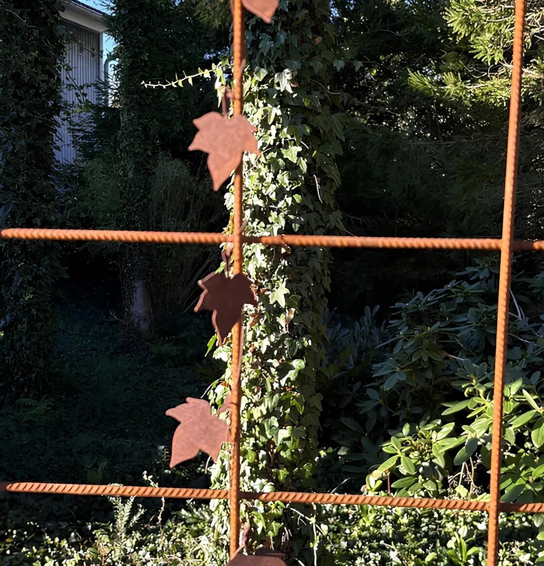 Girlang Murgröna 8 blad för armeringsnät Rost Lind Decoration Utomhusskyltar Skyltar utomhusbruk Övrig prydnad/dekoration inredning utemiljö
