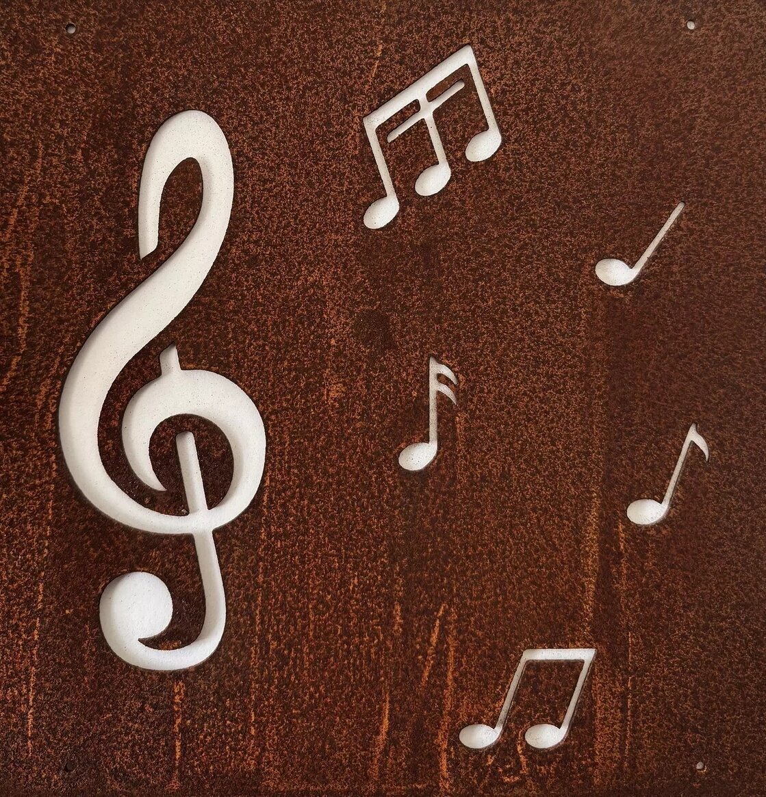 Skylt Musik (armeringsnät) Rost Lind Decoration Utomhusskyltar Skyltar för utomhusbruk