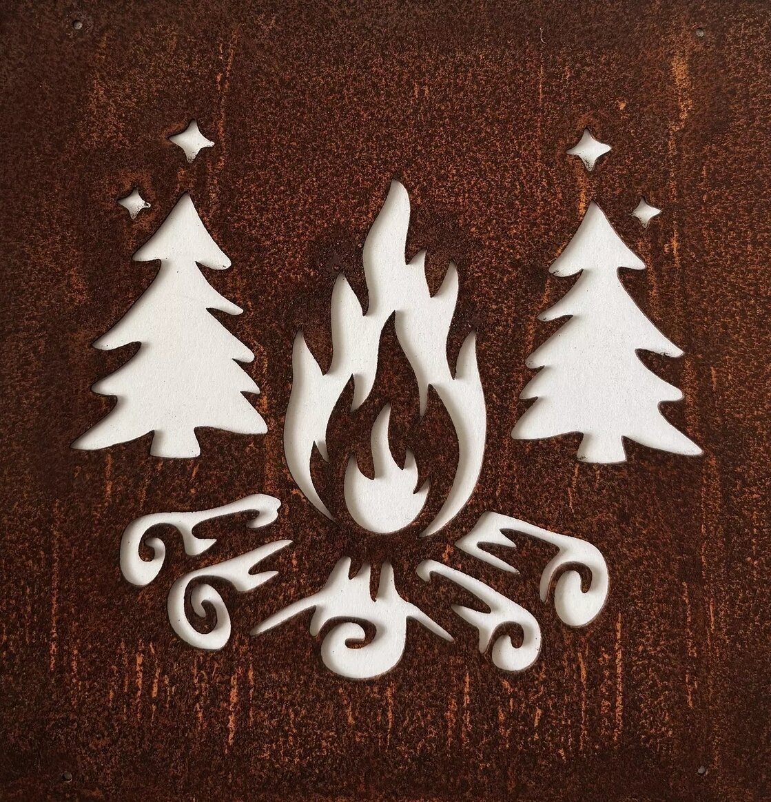 Skylt Brasa (armeringsnät) Rost Lind Decoration Utomhusskyltar Skyltar för utomhusbruk